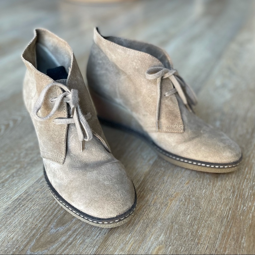 J. Crew MacAlister Wedge Boot, size 7